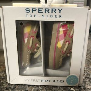 Brand New Baby Girl Sperry Top-Sider Shoes Size 1